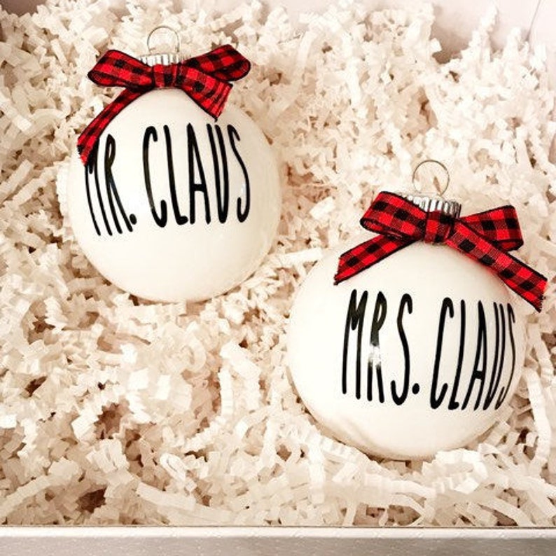 Rae Dunn Inspired Ornaments // Farmhouse Ornaments // Mr. & Etsy