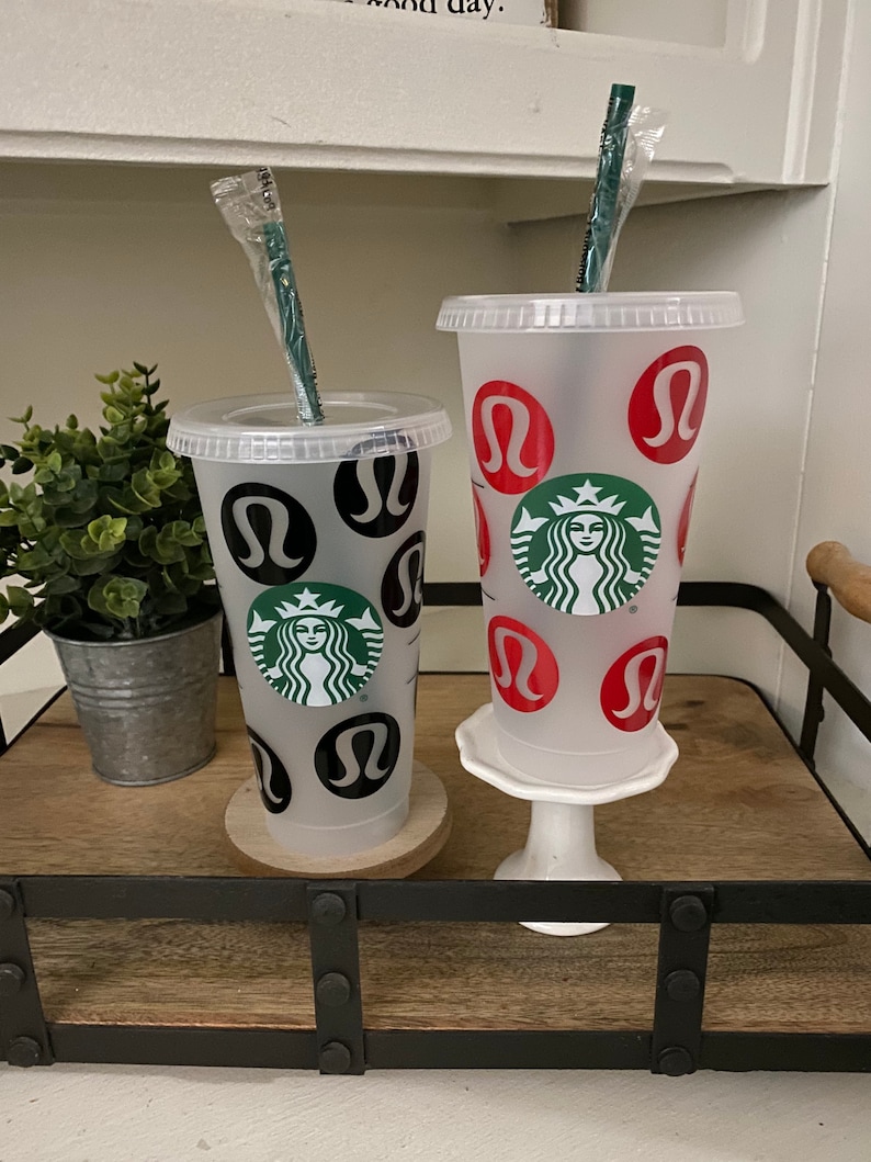 Lululemon Inspired Starbucks Cup, Lululemon, Starbucks Cup, Personalized Lululemon, Starbucks Reusable Cold Cup 