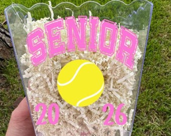 Personalized Senior Tennis Gift Basket, Custom Colors Available, Tennis Gift Basket, Senior Gift, Tennis Banquet, Senior 2026