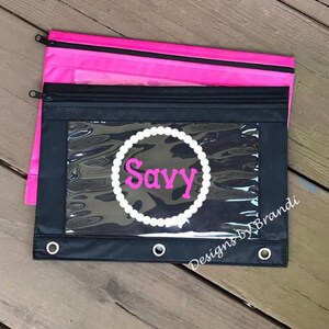 Monogram pencil pouch // Back to school // personalized school supplies // monogrammed school supplies  // BTS // Pencil pouch