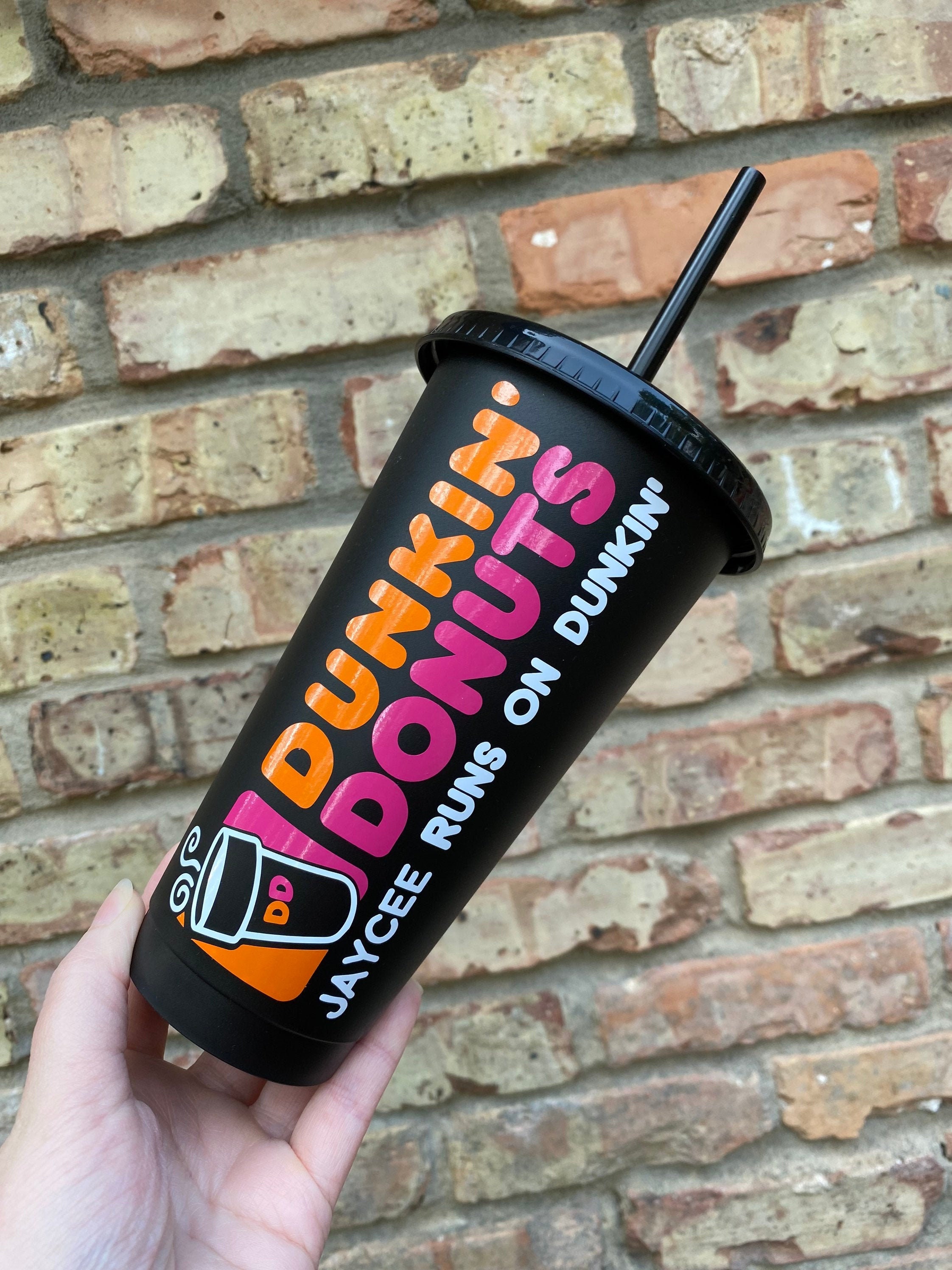 Personalized Dunkin Donuts Cup Dunkin Donuts Tumbler Dunkin Etsy