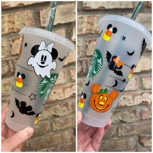 Halloween Disney Starbucks Cold Cup, Starbucks Cup, Disney Boo Bash, Starbucks Halloween Cup, Halloween Venti Reusable Cup