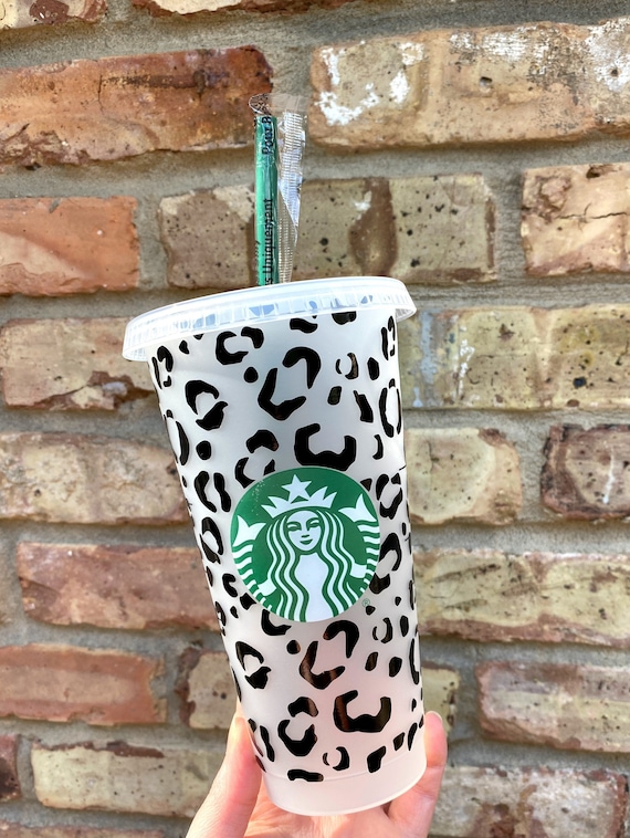 Personalized Leopard Print Starbucks Cold Cup, Custom Starbucks Cup, Leopard  Print - Etsy