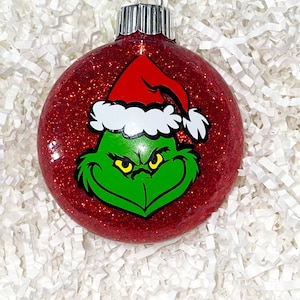 Grinch Christmas Ornaments Set of 5 / Christmas Decor / - Etsy