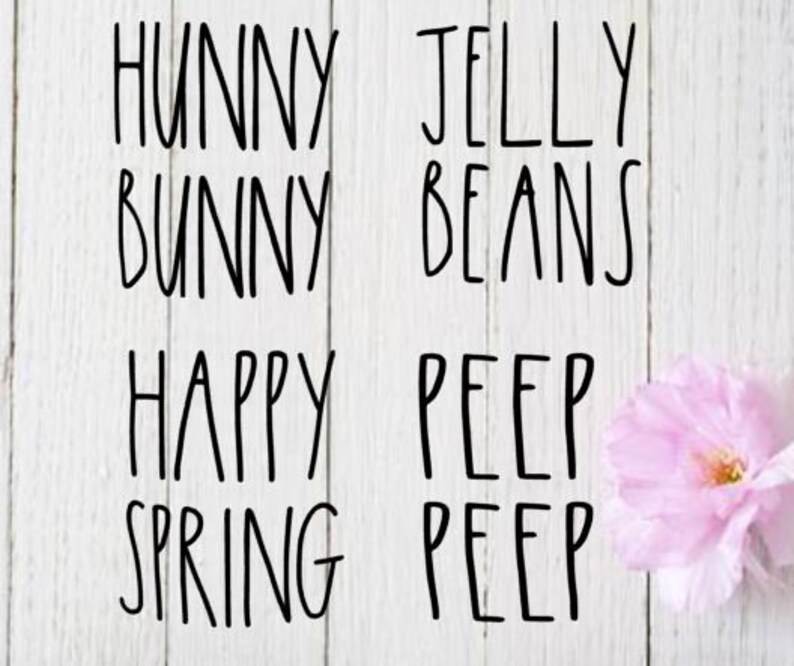 Rae Dunn Inspired Easter DECAL ONLY // Rae Dunn Inspired Decal - Etsy