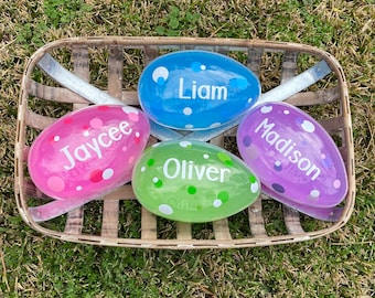 Personalized Jumbo Easter Eggs, Fillable Easter Eggs, Easter Basket Filler, Jumbo Eggs