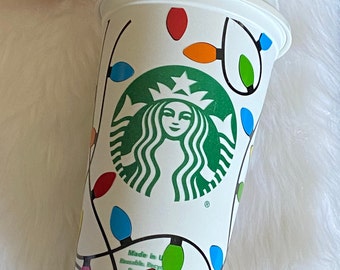 Starbucks reusable Christmas Cup,  Starbucks Hot Cup, Christmas Tumbler,