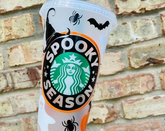 Spooky Season Starbucks Cold Cup, Starbucks Cup, Spooky Season,  Starbucks Halloween Cup, Halloween Venti Reusable Cup