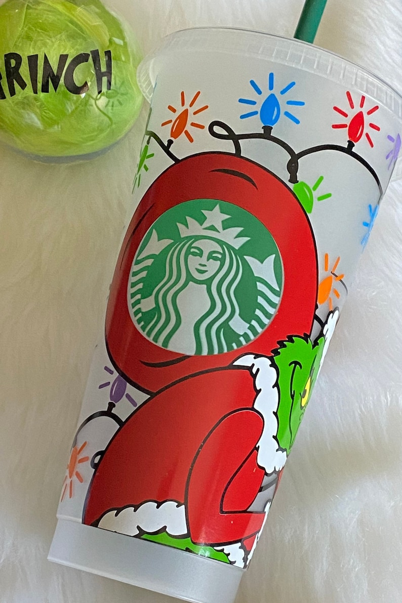 Starbucks Cold Cup Starbucks Cup Starbucks Christmas Cup Etsy