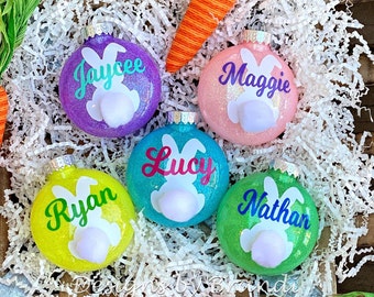 Personalized Easter Basket tags / Personalized Easter Ornaments / Easter tree / Easter decor / Happy Easter / Personalized Easter Gifts