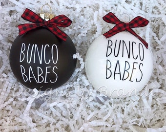 Bunco Babe ornaments / Bunco ornaments / Bunco Christmas gift / Bunco night / Bunco Babes