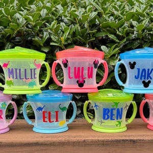 Personalized Toddler Snack Cup / Snack Cup for Toddler / Kids Snack Cup / Personalized Snack Container / First Birthday Gifts / Party Favors