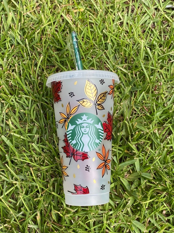 LV Starbucks Cold Cup with Personalised Name — Chelsey Style