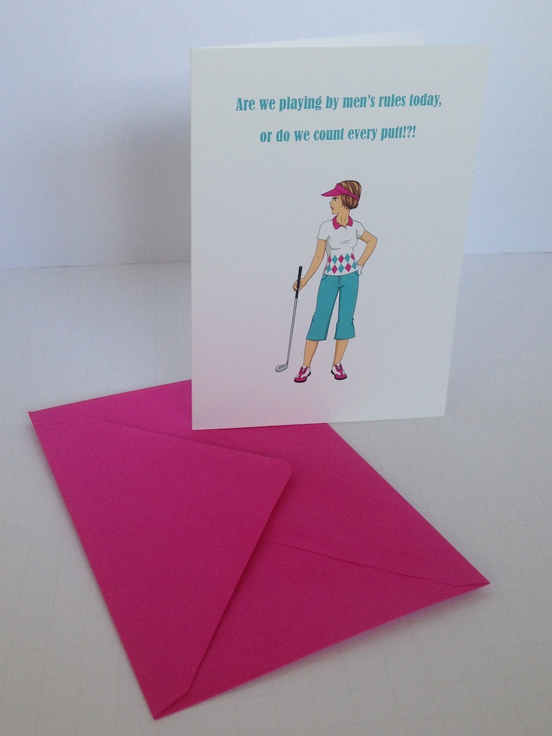Happy Birthday Female Golfer, Golf Birthday Card Women, Ladies Golf Birthday Card Funny FREE