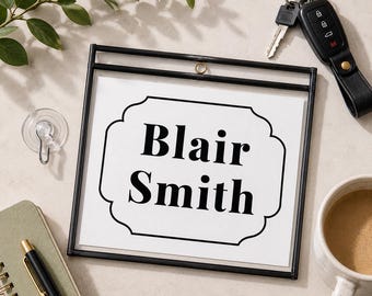 Car Rider Tags Carpool Tags Rearview Mirror Sign Car Signs Personalized Name Tag School Curbside Pickup Sign Pick Up Kids from School Sign