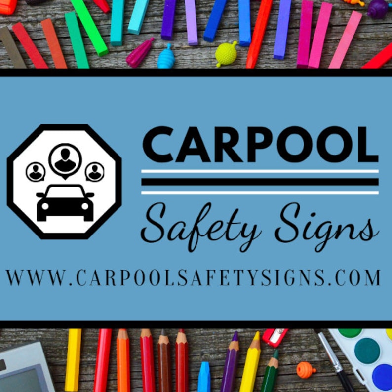 Car Pool Signs, Carpool Lane Sign, Carpool Signs, Sports Pick up Sign