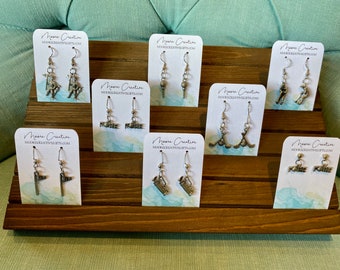 Golf Earrings, Golf Club Earrings in Silver Pewter on Stainless Steel Earring Hoop Wires Golf Earrings Golf Gift Golf Women, Golf Jewelry