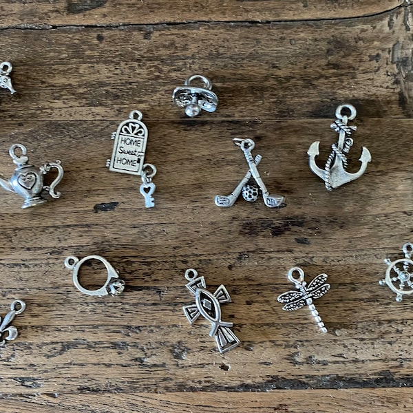 Wedding Cake Charms Set of 8  Cake Pulls for Wedding Tradition at Bridesmaid Luncheon  FREE SHIPPING Ribbon Pulls for Bridal Shower