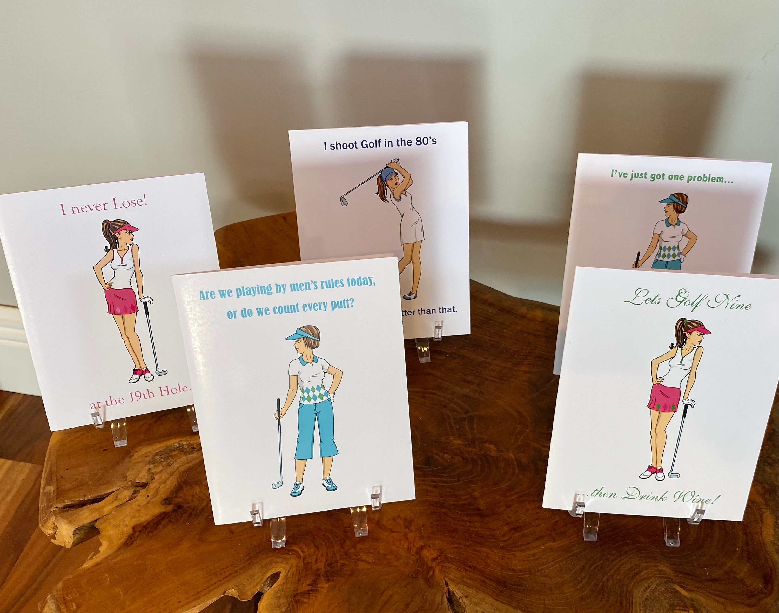 Ladies Golf Gifts Golf Note Cards Ladies Golf Note Cards Etsy