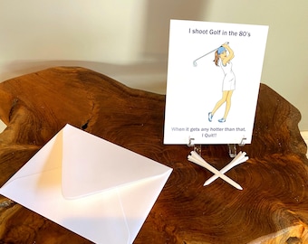 Golf gift for women, GOLF Note Cards set 10, ladies notecards golfing golf gift girlfriends golf women's golf shop Ladies Golf Gifts, Thank