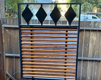 Custom Privacy Screens Made to Order. Mid Century Modern Planter, Ipe Brazilian Hardwood, Modern Slatted Trellis,Screen Wall,Privacy Wall,