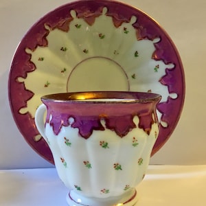 Vintage Tea Cup and Saucer Unmarked Tea Cup and Saucer Free Shipping