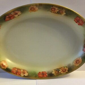 Antique R.S. Germany Floral Celery Dish - Robert Simpson Co.