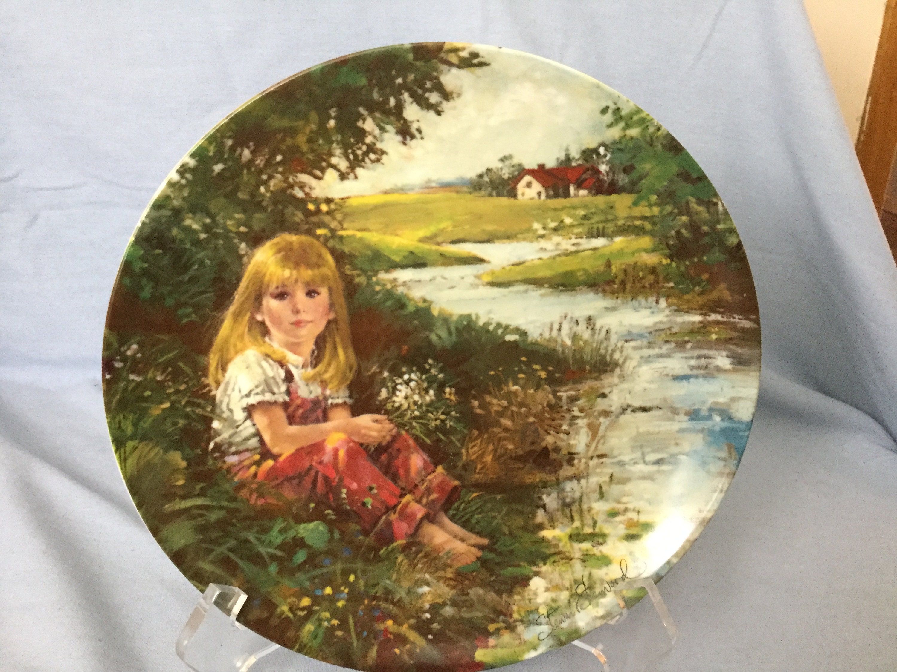 A Quiet Moment by Stewart Sherwood 1987 Collectors Plate Plate Etsy