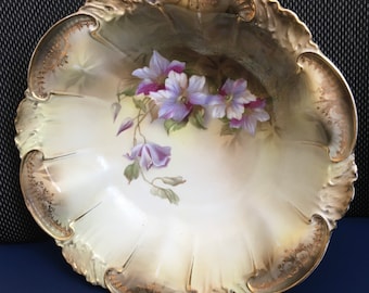 Antique R.S. Prussia Cabinet Bowl hand Painted Gorgeous 1890-1900 FREE SHIPPING