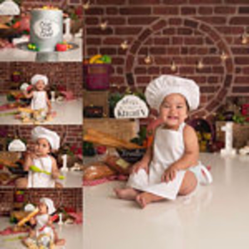 Baby boy apron and chef's hat Celebrate your cutest guy Etsy