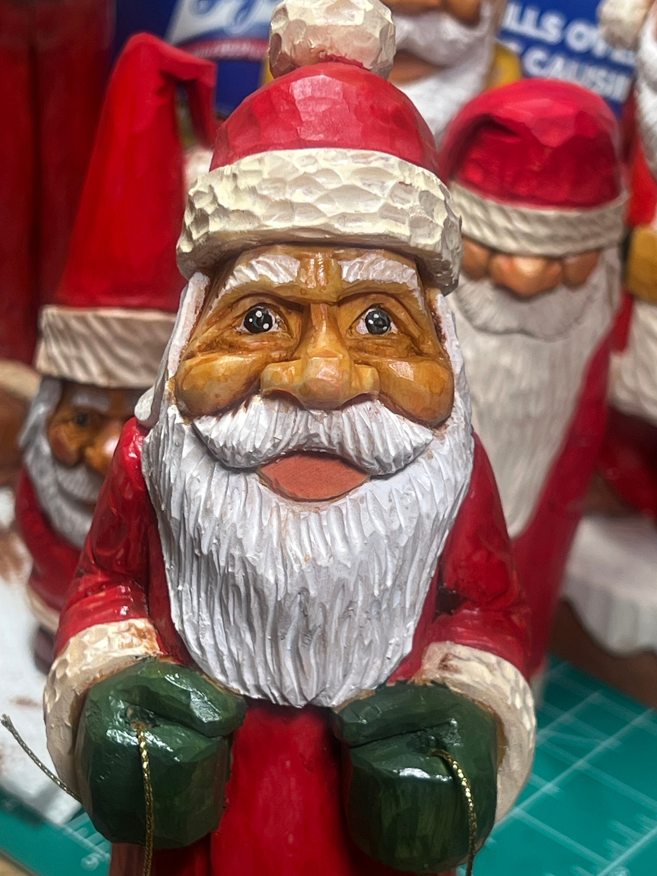 Hand Carved Old World Santa Etsy