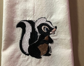 Flower, tea towel, kitchen towel, dish towel, spa hand towel, Bambi, Disney