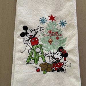 Disney Kitchen Towel Set - Mickey Mouse Holiday - Yuletide Farmhouse