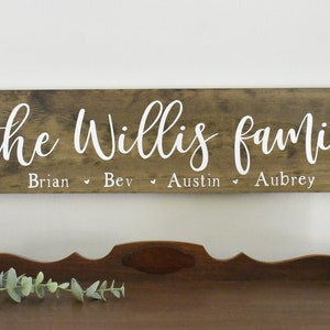 Family Name Sign, Established Date, Personalized Sign, Wood Sign, Last Name Sign, Personalized Wedding Gift