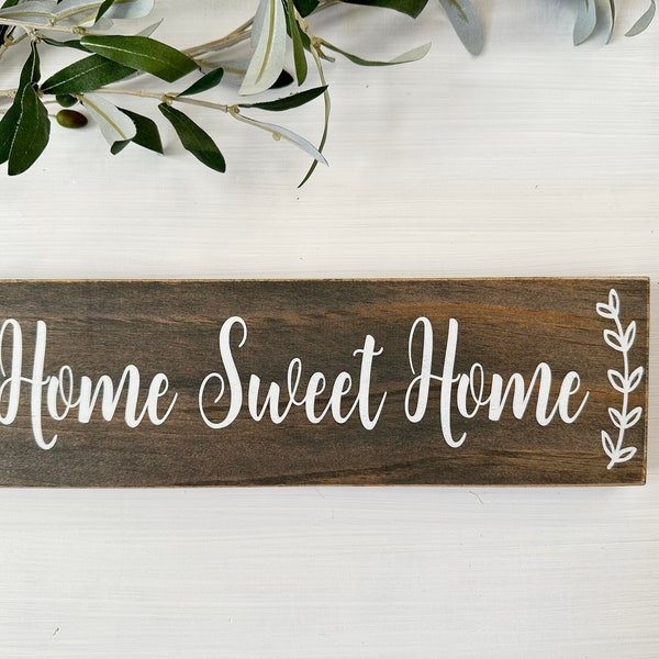 Inicio Dulce Hogar Signo de Madera, Signo de Fecha Establecida, Signo Personalizado, Decoración Estilo Casa De Campo