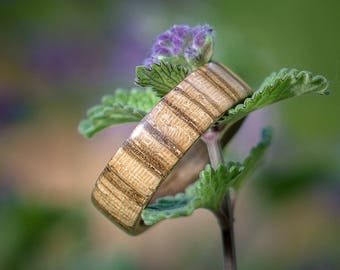 Bentwood ring, Zebra wood ring, Walnut wood ring, Mens wood ring, Womens wood ring, Handmade wood ring, Wood rings, Wood wedding ring