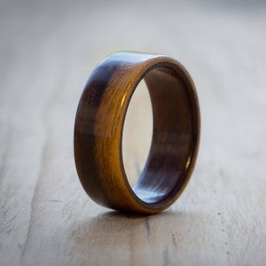 Rosewood bentwood ring, Wood wedding ring, Mens wood ring, Womens wood ring, Wood ring, Bentwood ring, Wooden ring, Handmade wood ring