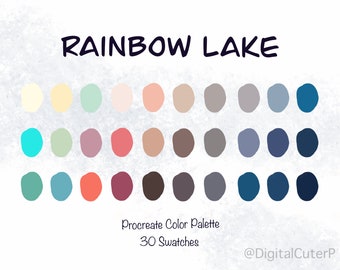 Digital Color Palette / Procreate Color Palette / Beach Color Palette / Blue Color Palette
