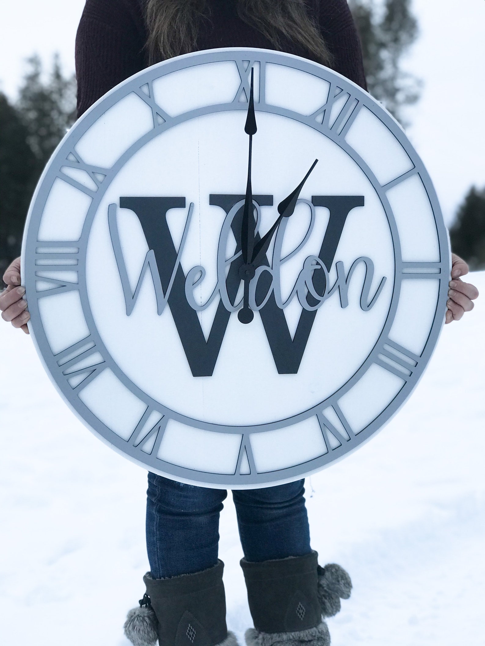 Wall Clock Personalized Wedding Gift Gift For Bride Etsy