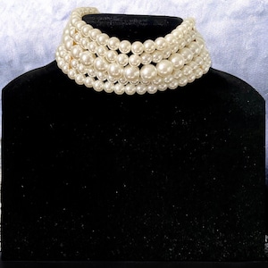 Pearl Choker Necklace,  Statement Choker, Choker Necklace, 2024 Jewelry Trend, Necklace Set, Wedding Necklace Set