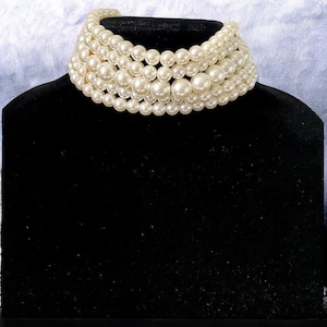 Pearl Choker Necklace,  Statement Choker, Choker Necklace, 2025 Jewelry Trend, Necklace Set, Wedding Necklace Set