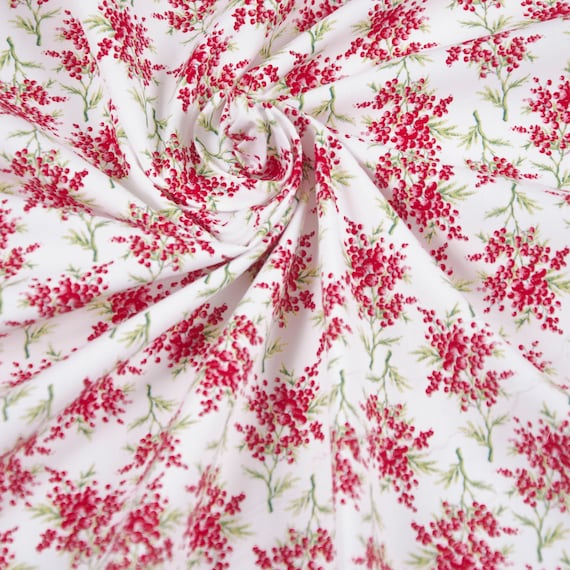 Baumwollstoff Jersey Stoff Hilco Hilco Baumwollstoff Melosia Rot