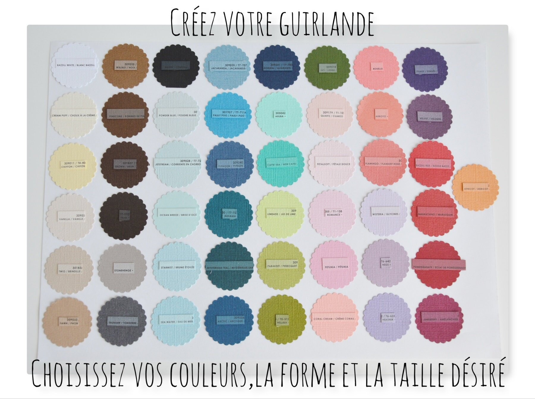 Créez et Personnalisez Votre Propre Guirlande/Guirlande Personalisée/Guirlande Nuage/Guirlande Pasti