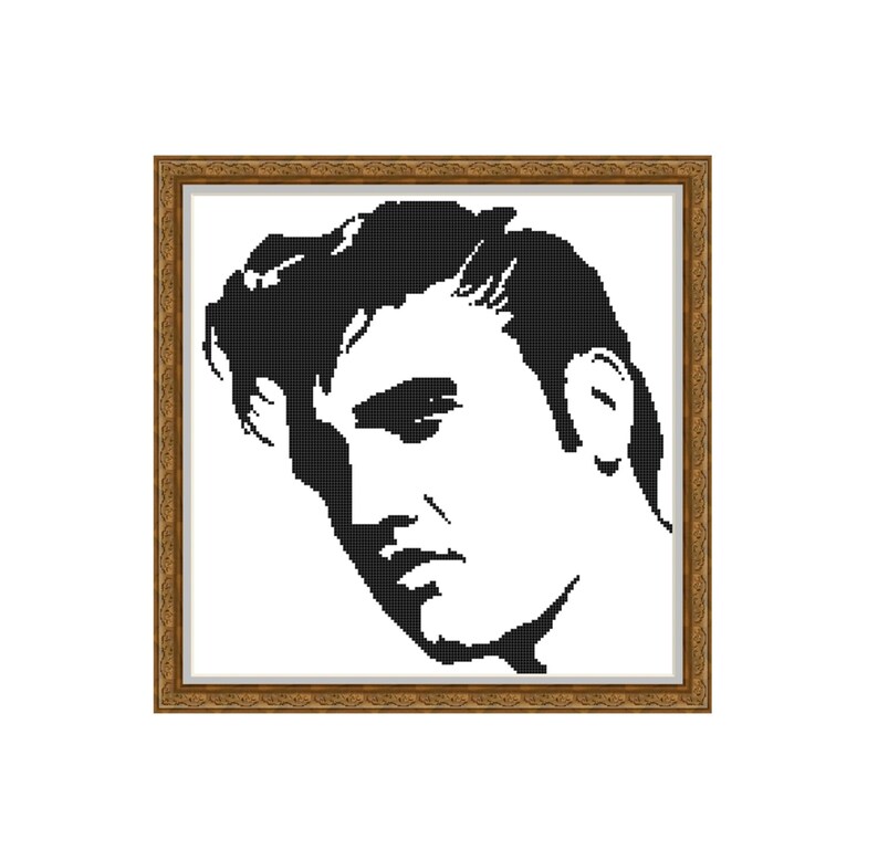Cross stitch pattern Elvis Presley Instant download PDF - Etsy México