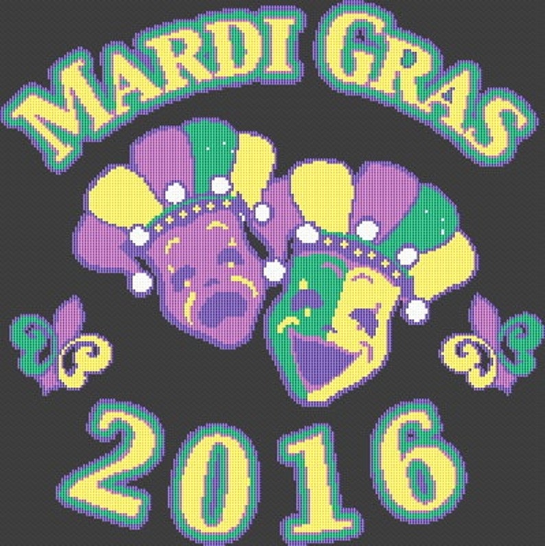 mardi gras cross stitch patterns