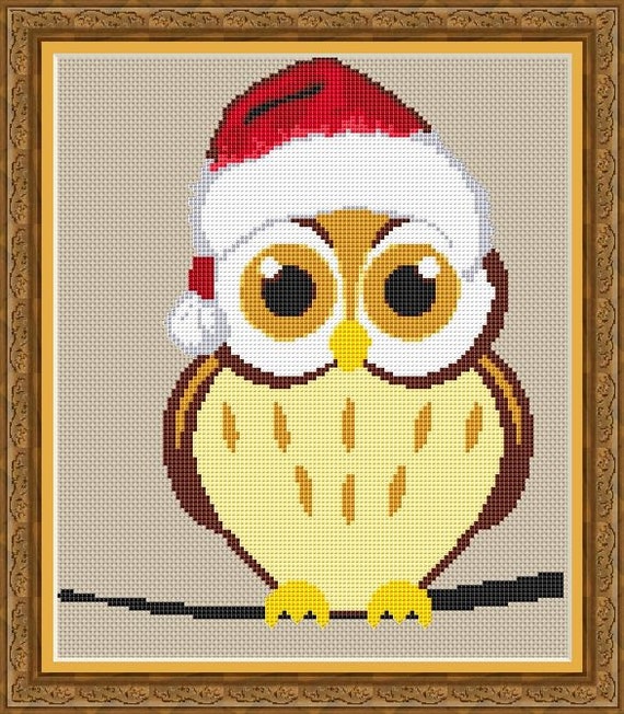 National Holiday Decor Vintage Thanksgiving Day And Owls In Hats Cross Stitch Pdf Pattern Instant Digital Download Home Hobby Craft Supplies Tools
