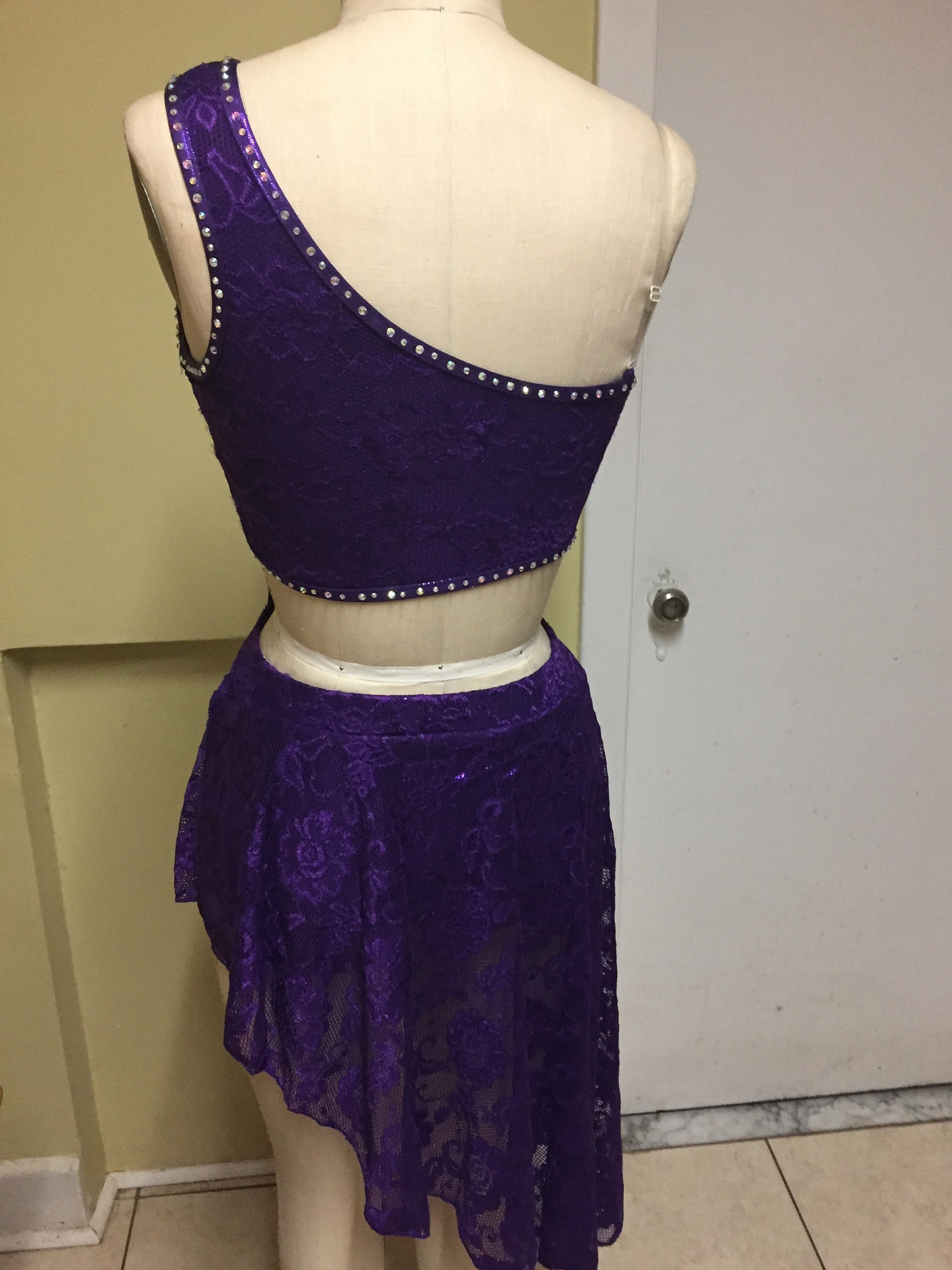 Competitive Costume Made to Order Purple Dance Costume With Etsy Canada