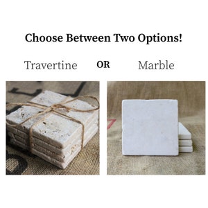 Plain Travertine or Marble Drink Coasters Plain Natural Stone - Etsy