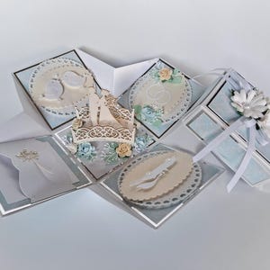 Brautpaar, Explosionsbox Hochzeit, Geldkarte Hochzeit, Geldgeschenk Hochzeit, 3D Hochzeitskarte