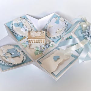 Tarjeta explosiva de niño, Tarjeta de caja de bebé sorpresa, Caja de explosión de bebé, Tarjeta de bebé linda, Tarjeta de bebé esperando, Tarjeta para recién nacido, Tarjetas de niño